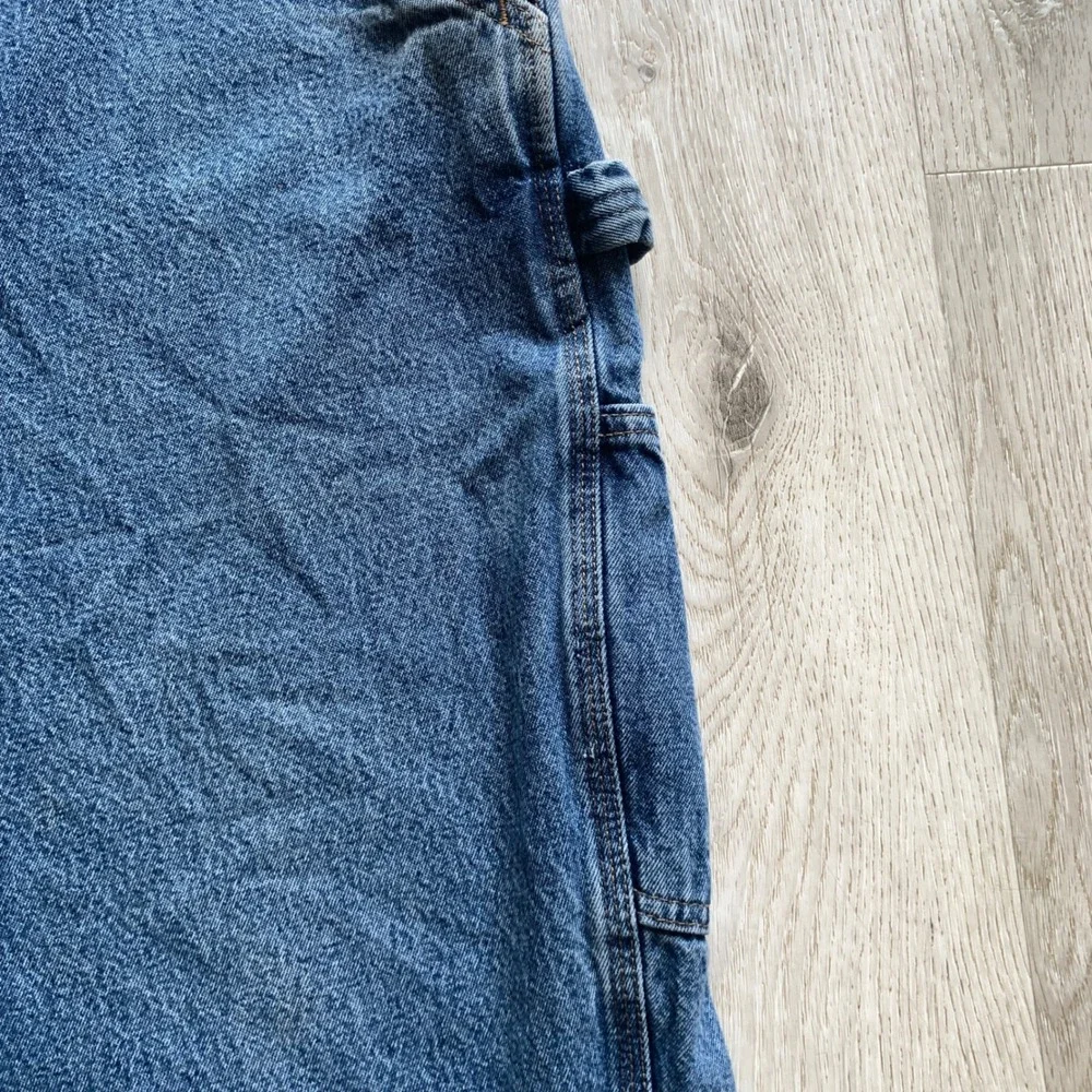 Carhartt Men's 48x30 Dark Blue Washed‎ Denim Carpenter Jeans
